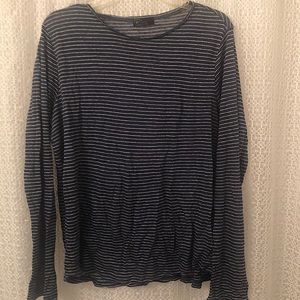Women's Striped Navy Top